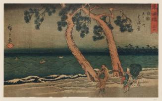 No. 30 - Hamamatsu, from the series The Tôkaidô Road - The Fifty-three Stations (Tôkaidô - Gojûsan tsugi), also known as the Reisho Tôkaidô