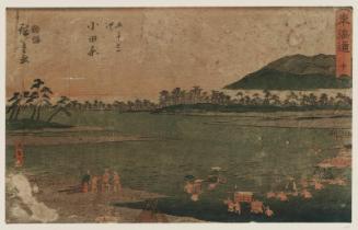 No. 10 - Odawara: The Sakawa River (Odawara, Sakawagawa), from the series The Tôkaidô Road - The Fifty-three Stations (Tôkaidô - Gojûsan tsugi), also known as the Reisho Tôkaidô