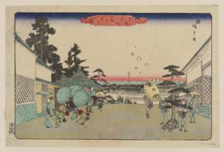 View of Kasumigaseki (Kasumigaseki no zu), from the series Famous Places in the Eastern Capital (Tôto meisho)
