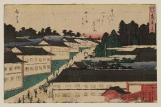 View of Kasumigaseki (Kasumigaseki no kei), from the series Famous Places in Edo (Edo meisho)
