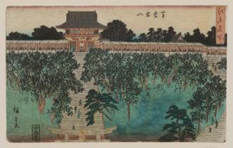 Mount Atago in Shiba (Shiba Atagoyama), from the series Famous Places in Edo (Edo meisho)