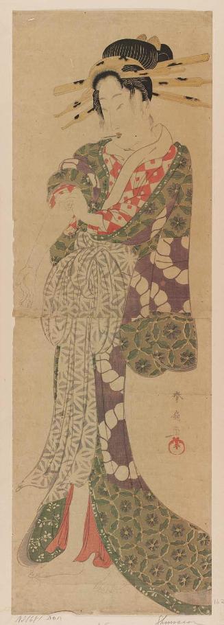 Courtesan Pushing Up Her Sleeve