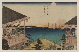 Shinagawa in the Eastern Capital (Tôto Shinagawa), from the series Harbors of Japan (Nihon minato zukushi)