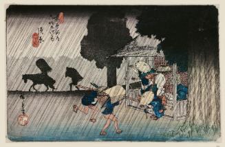 No. 40, Suhara, from the series The Sixty-nine Stations of the Kisokaidô Road (Kisokaidô rokujûkyû tsugi no uchi)