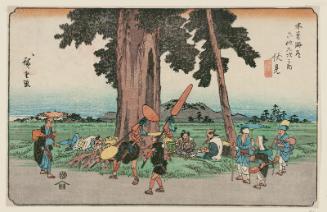 No. 51, Fushimi, from the series The Sixty-nine Stations of the Kisokaidô Road (Kisokaidô rokujûkyû tsugi no uchi)