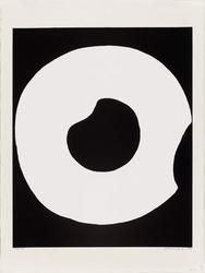 White Circle on Black