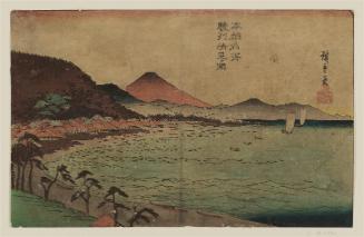 Kiyomigaseki in Suruga Province (Sunshû Kiyomigaseki), from the series Famous Places in Our Country (Honchô meisho)