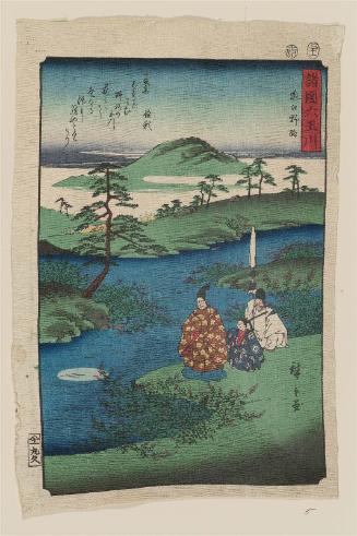 The Noji Jewel River in Ômi Province (Ômi Noji), from the series Six Jewel Rivers in Various Provinces (Shokoku Mu Tamagawa)