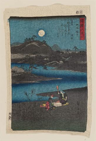 The Kinuta Jewel River in Settsu Province (Settsu Kinuta), from the series Six Jewel Rivers in Various Provinces (Shokoku Mu Tamagawa)