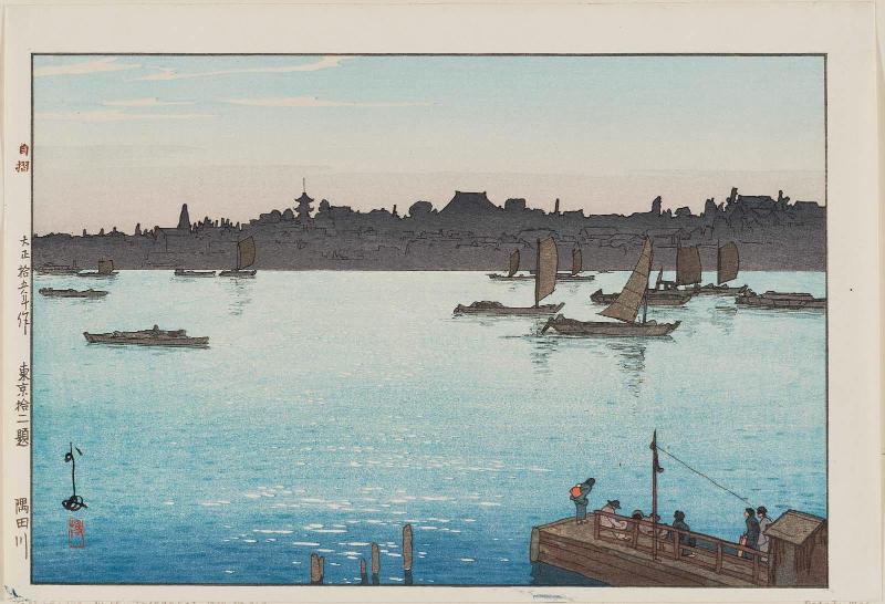Sumida River (Sumidagawa), from the series Twelve Scenes of Tokyo (Tôkyô jûni dai no uchi)