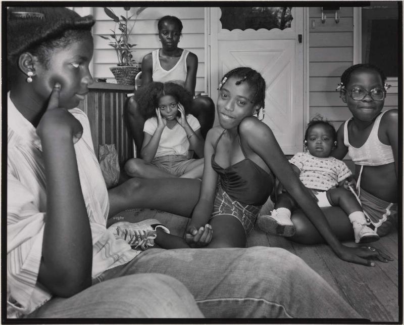Hyde Park, Massachusetts (Black Family on Porch)