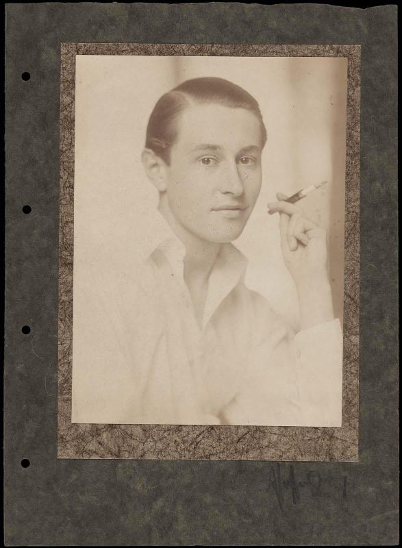 Portrait of Young Man with Cigarette
