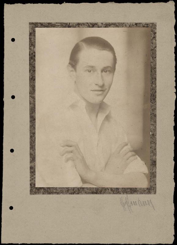 Young Man in Shirt with Open Collar