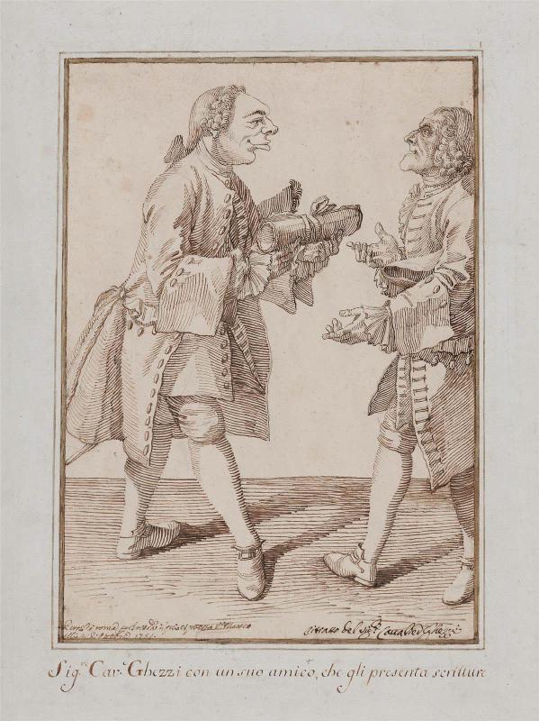 Self-portrait with the printmaker Matthias Oesterreich