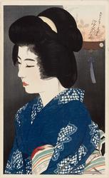 The Sounds of Insects (Mushi no ne), from the series Twelve New Figures of Beauties (Shin bijin jûni sugata)