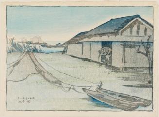 House and Fishing Boats at Dawn