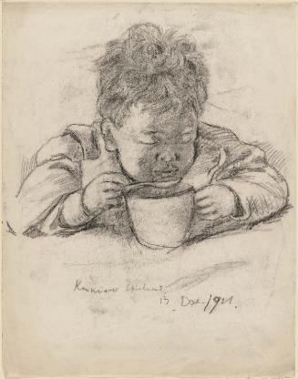 The Artist's Son, with Cup and Spoon