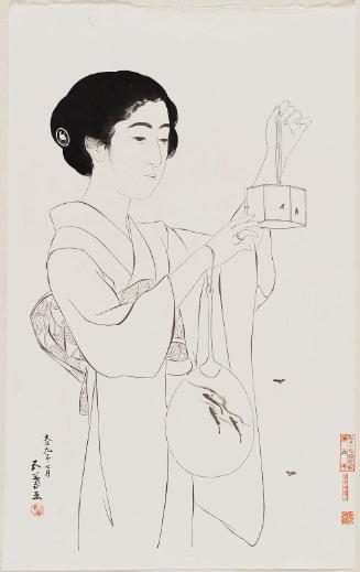 Woman with a Firefly Cage
