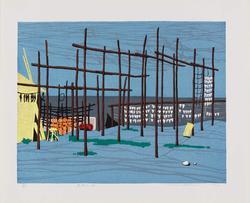 Drying Cuttlefish (Ika hoshiba)