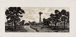 Farm with Windmill (Minnesota Countryside)