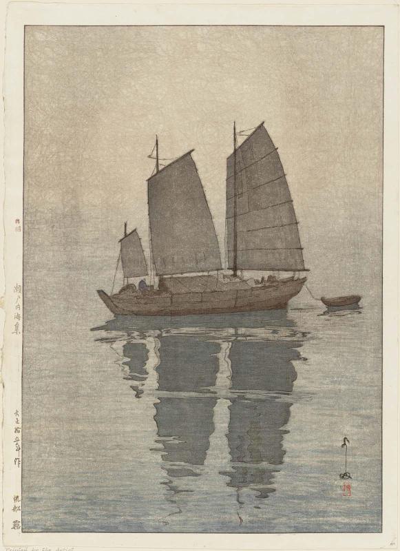 Sailboats: Fog (Hansen, kiri), from the series Inland Sea (Seto Naikai shû)