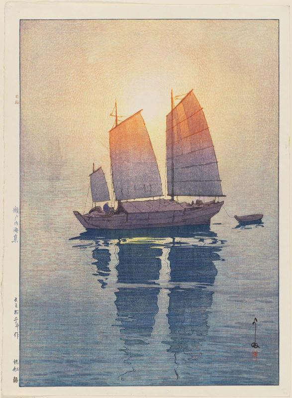 Sailboats: Morning (Hansen, asa), from the series Inland Sea (Seto Naikai shû)