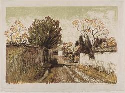 Road with Walls and Trees