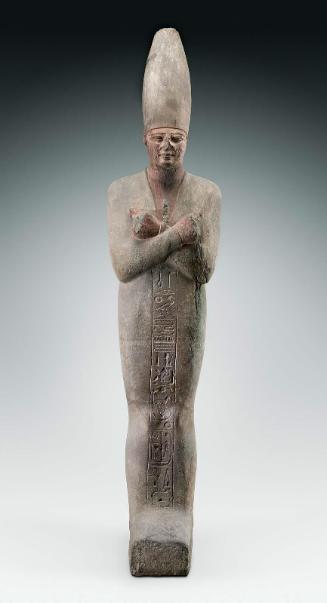 Osiride Statue of King Mentuhotep III, re-inscribed for King Merenptah