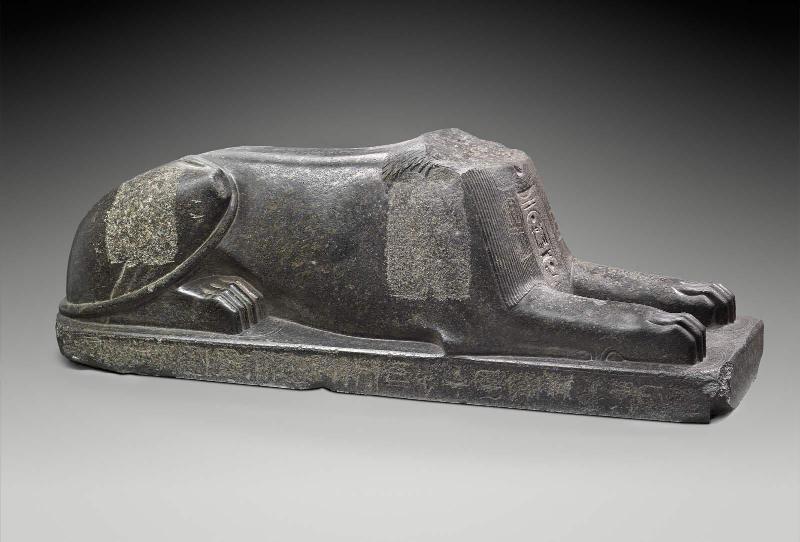 Sphinx of Amenemhat III, re-inscribed for Sethnakht and Rameses III