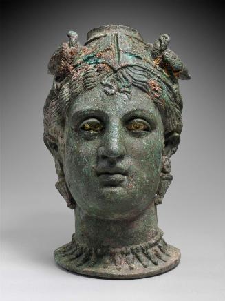Perfume jar (balsamarium) in the shape of female head (Aphrodite / Turan?)