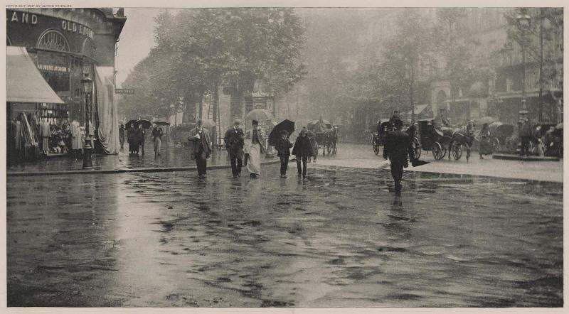 A Wet Day on the Boulevard (Paris)