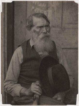 Portrait of a Bearded Man with Hat and Staff