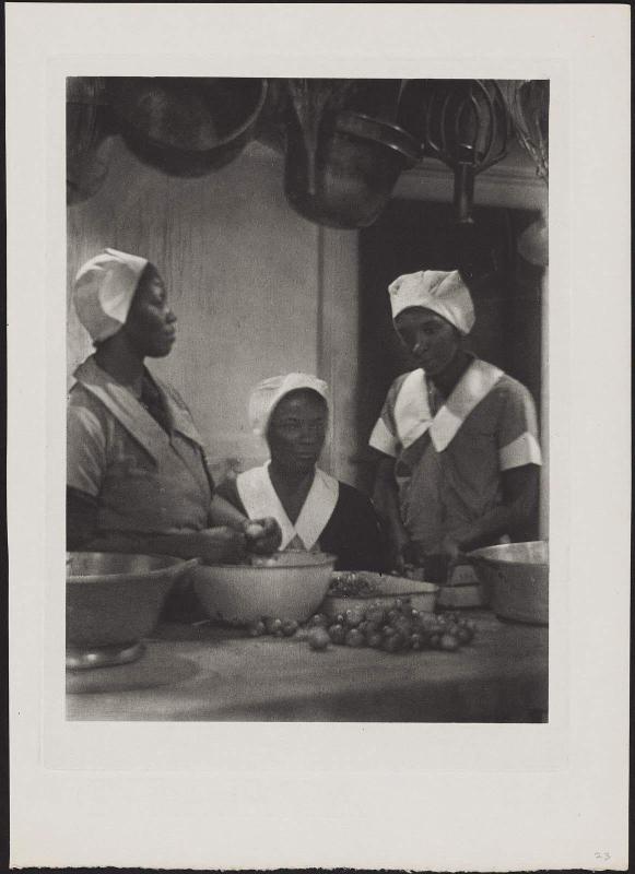 Three Women in Kitchen