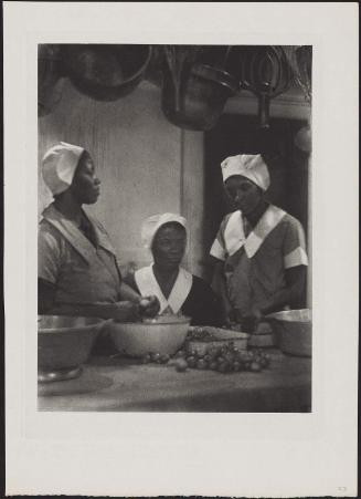 Three Women in Kitchen