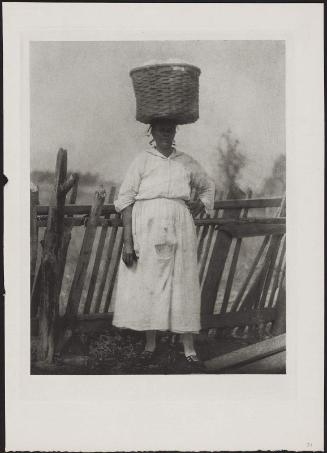 Woman with Cotton Basket on Head
