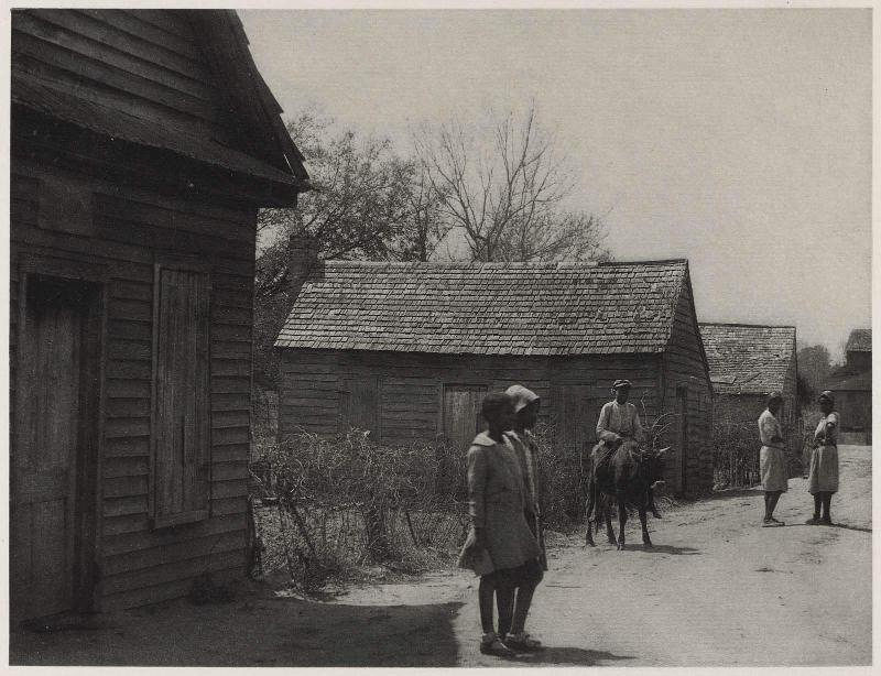 Figures in Street (Child on Calf)