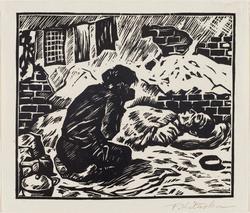 New Widow (Atarashii kafu), from the series Traveling to the Homeland (Sokoku e no tabi), also called Refugees