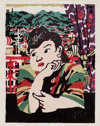 Bar Girl in a Port Town (Minato no onna), from the series Women's Customs in Japan (Nihon jozoku sen)