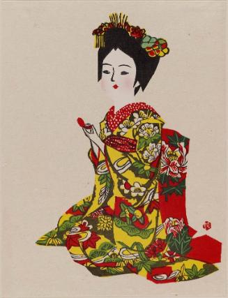 Maiko, from the series Women's Customs in Japan (Nihon jozoku sen)