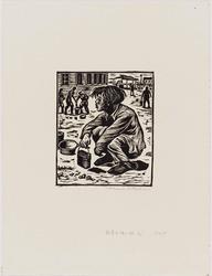 Orphan Waiting for Food (Kyûshoku o matsu koji), from the series Traveling to the Homeland (Sokoku e no tabi), also called Refugees