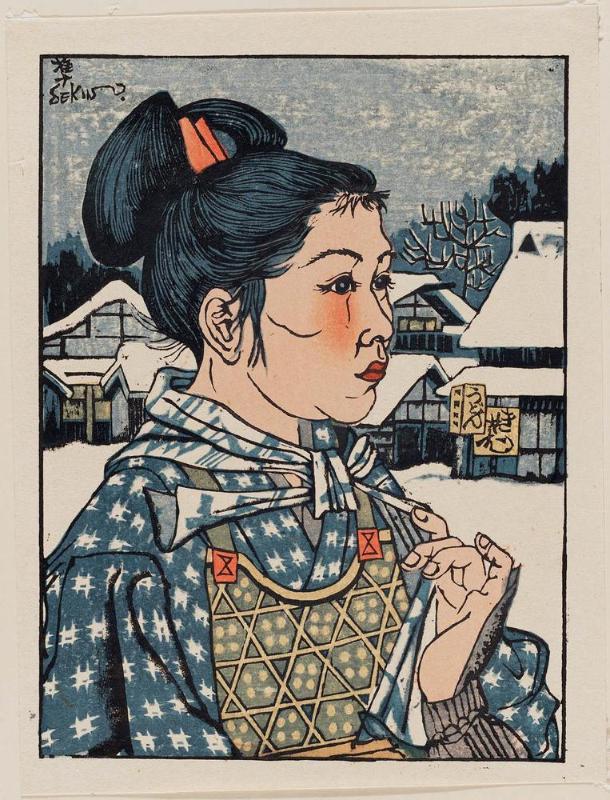 Round Hairstyle (Rinpatsu), from the series Women's Customs in Japan (Nihon jozoku sen)