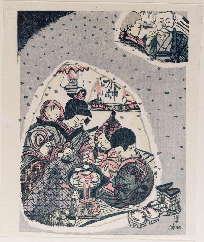 Snow Houses (Yuki muro), from the series Folk Customs of Japan (Nihon minzoku zufu)
