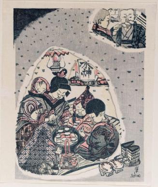 Snow Houses (Yuki muro), from the series Folk Customs of Japan (Nihon minzoku zufu)