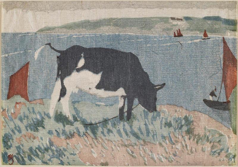 Bay in Brittany, with a Cow