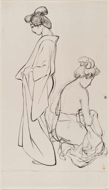 Standing Woman and Kneeling Woman