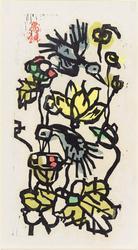 Birds and lotuses