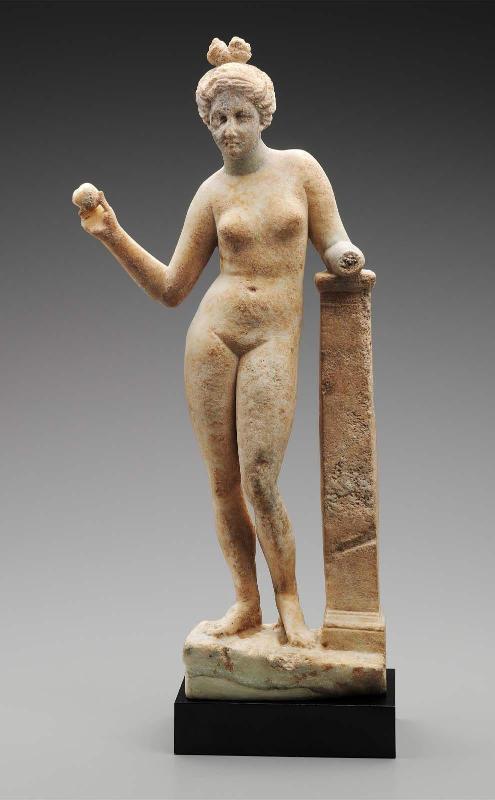 Statuette of Aphrodite leaning on a column