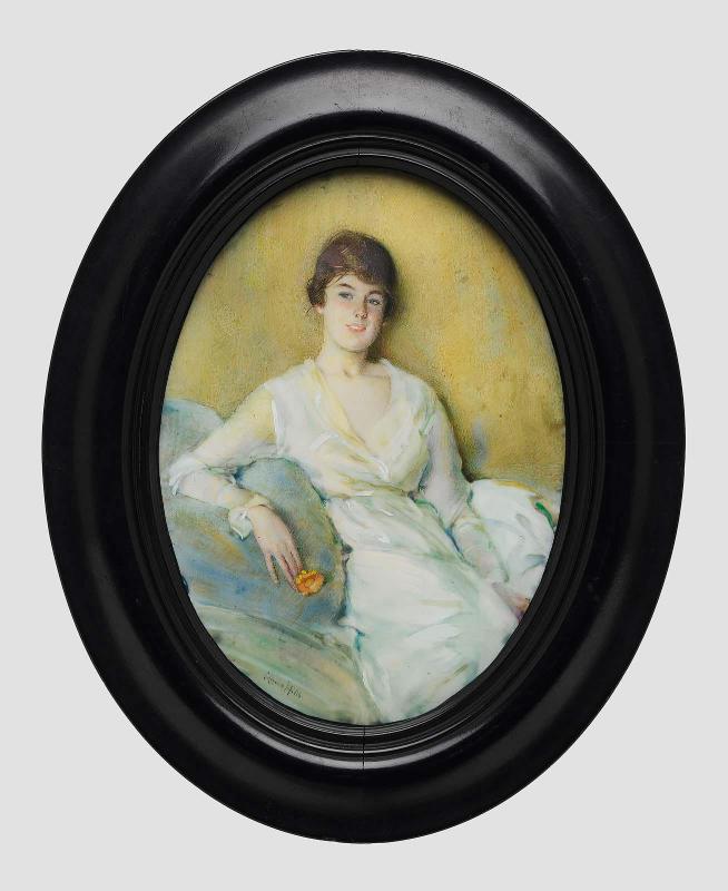 Margie in White (Margaret Curzon Hale)