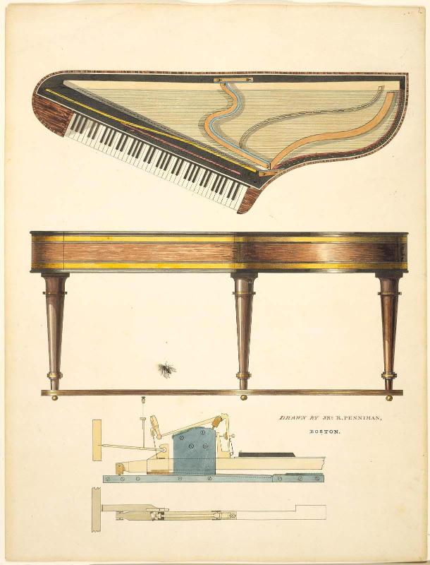 Piano in the Shape of a Bentside Spinet