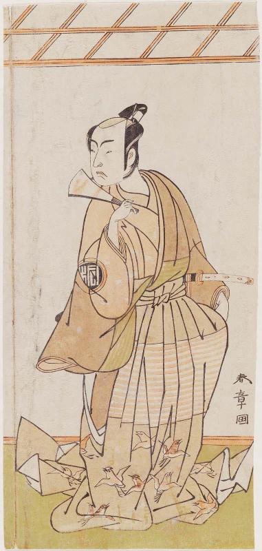 Actor Arashi Sangorô II as Soga Jûrô Sukenari